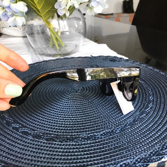 🆕 GREEN BLUE LENSE BLACK FRAME SUNGLASSES! - Picture 5 of 8